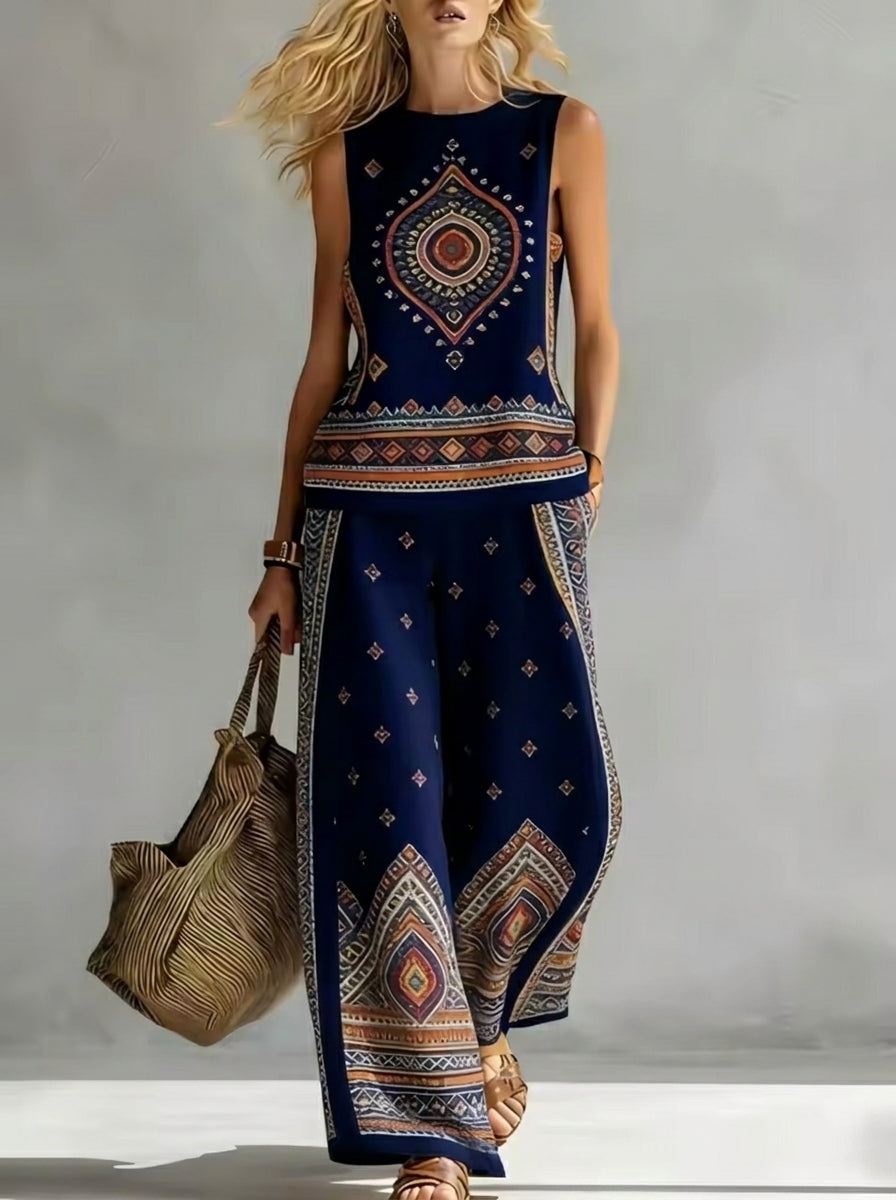 Nuria - Conjunto Elegante con Estampado