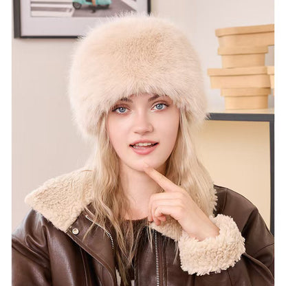 Thickened windproof warm versatile wool hat