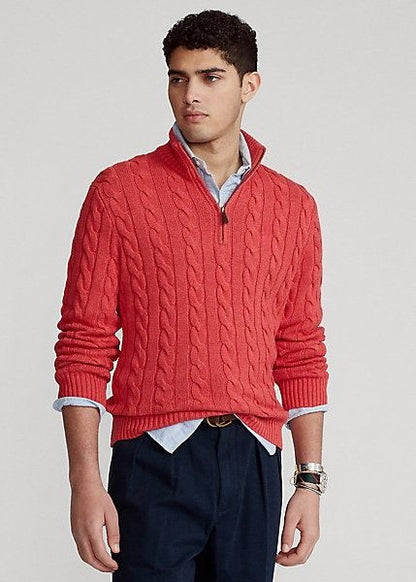 Mens Half Turtleneck Cotton Sweater