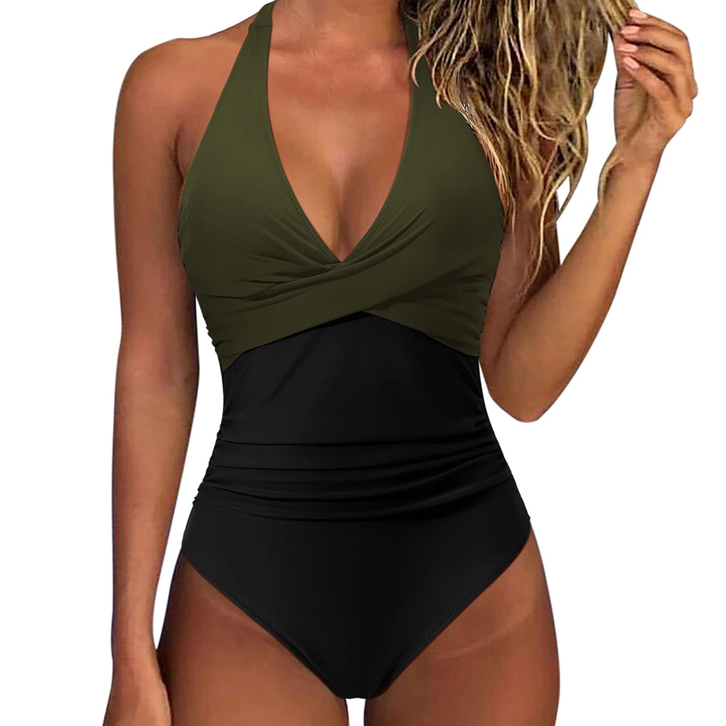 Sexy Backless Lace-up One-Piece Swimsuit
