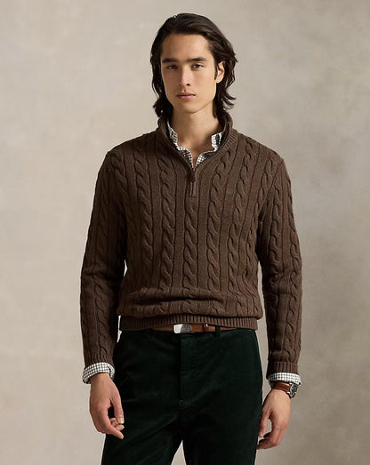 Mens Half Turtleneck Cotton Sweater
