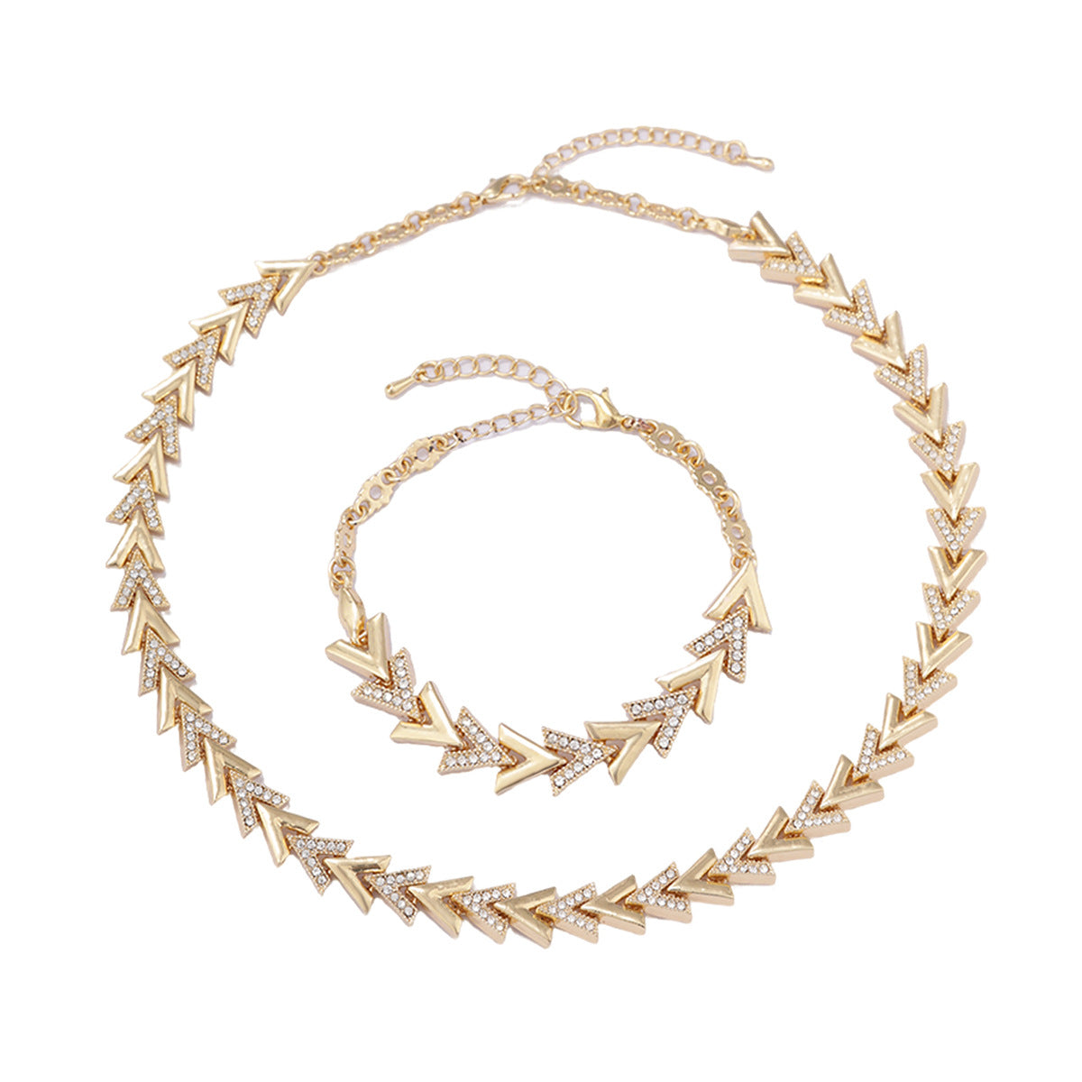 Willow Leaf Diamond Jewelry Set