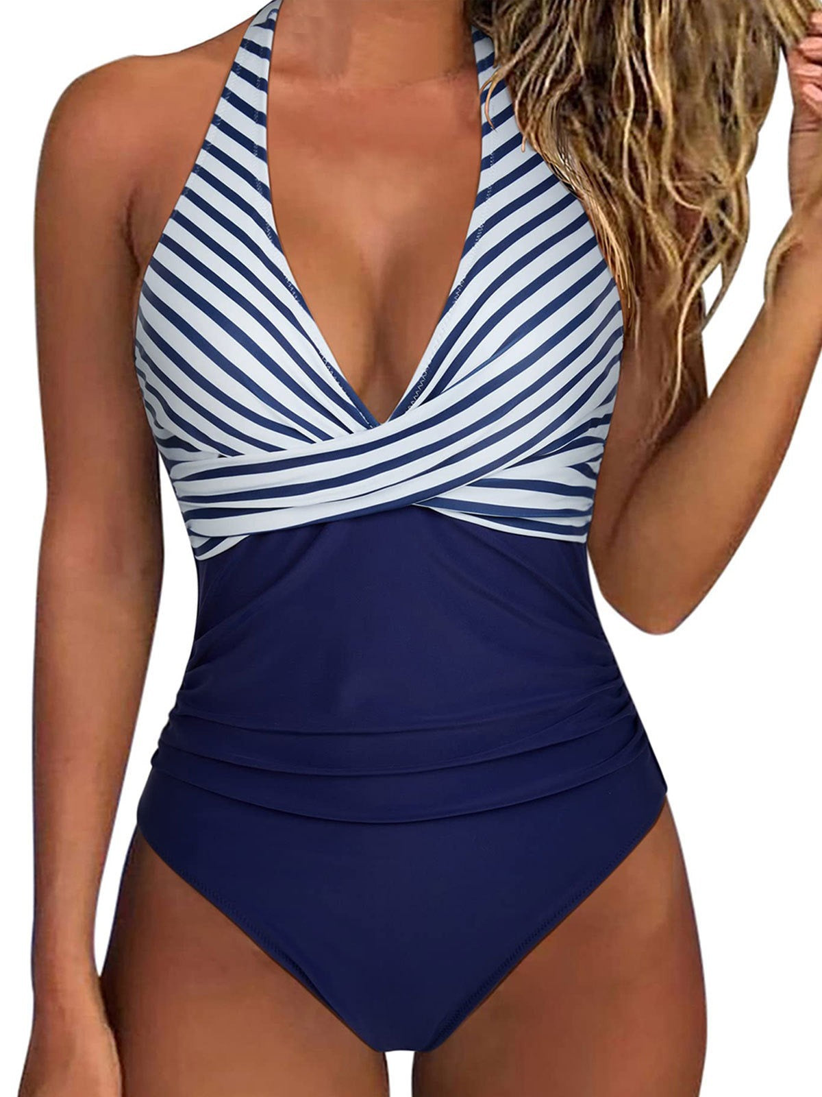 Sexy Backless Lace-up One-Piece Swimsuit