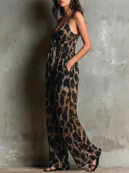Irene - Mono con Estampado de Leopardo