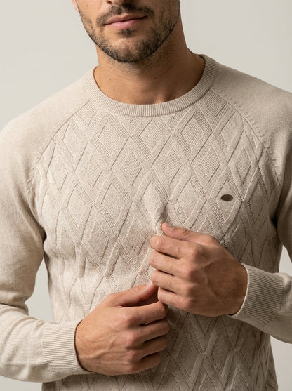 Massimo - Suéter Elegante con Diseño de Cuadros