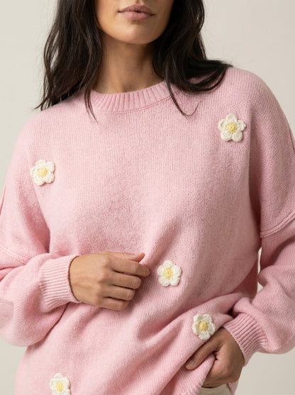 Luno - Sudadera Pullover con Flores