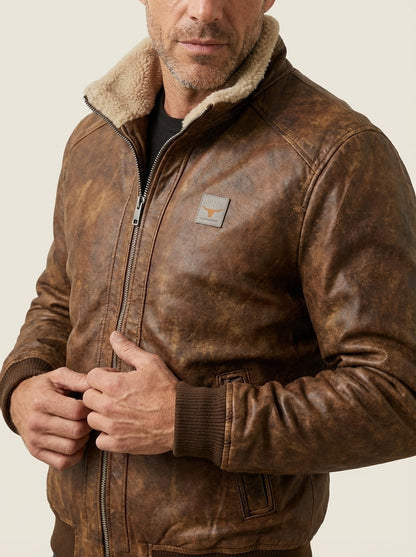 Riccardo - Chaqueta de Invierno Efecto Cuero
