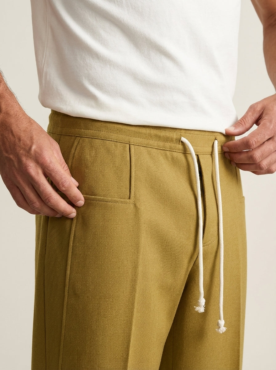 Marco - Pantalón Elegante con Cordón Ajustable