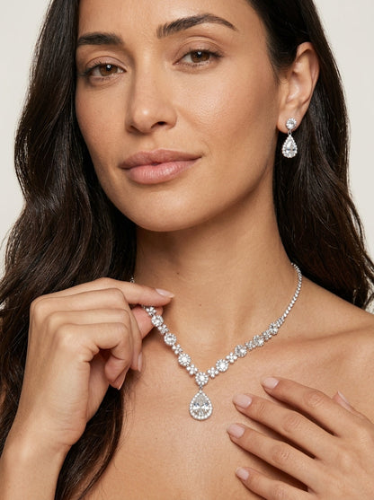 Véra - Elegante Set de Joyas de Cristal
