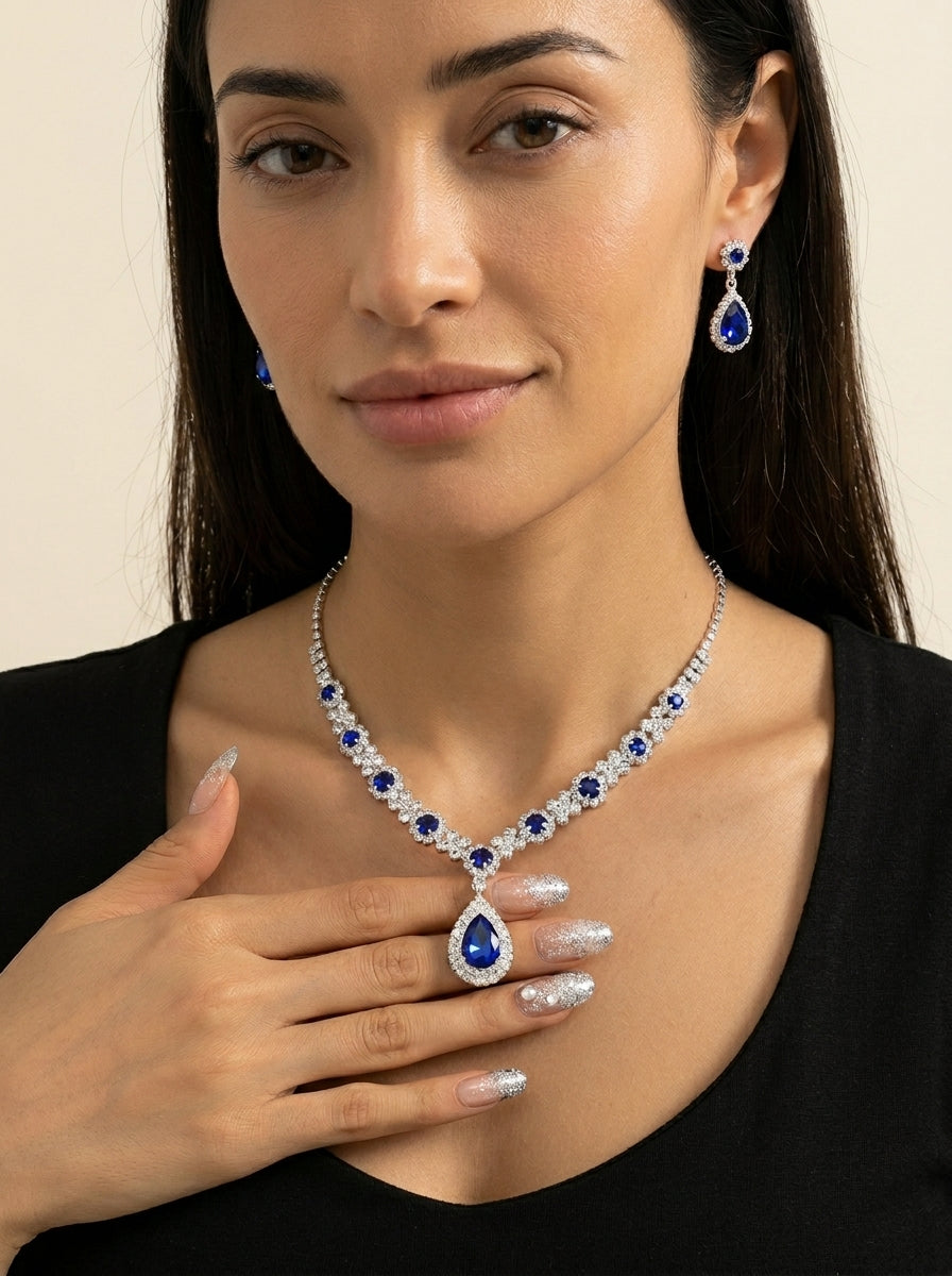 Véra - Elegante Set de Joyas de Cristal