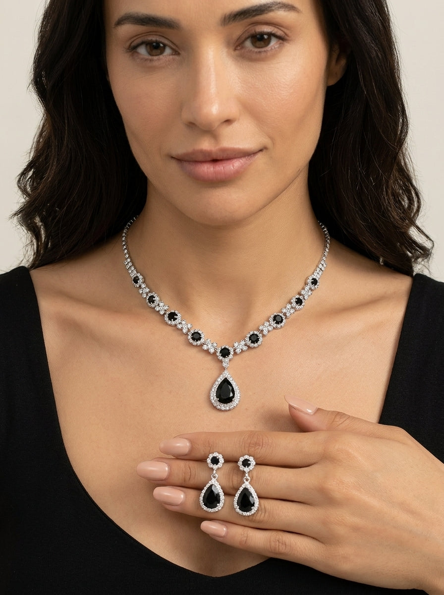 Véra - Elegante Set de Joyas de Cristal