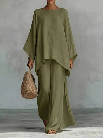 María - Conjunto de Lino Fresco y Elegante