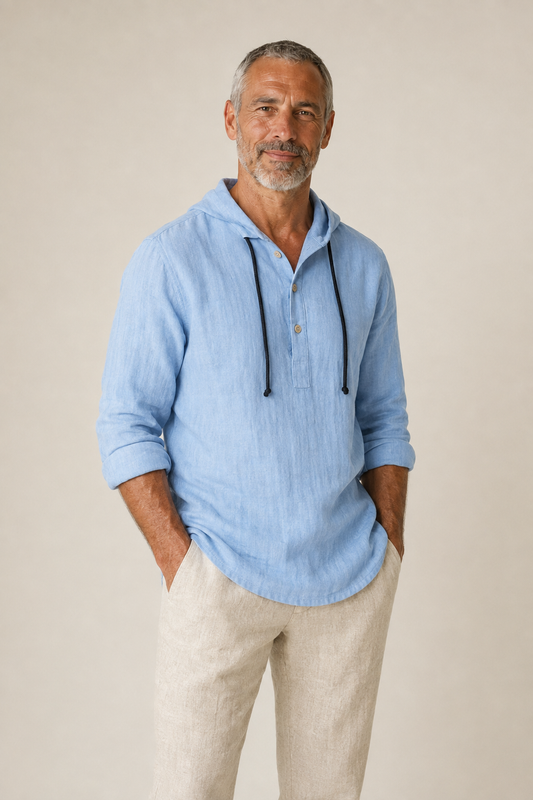 Duval - Camisa de Lujo con Capucha