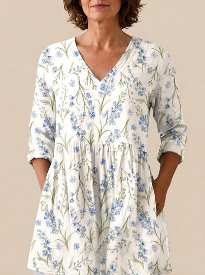 Marta - Blusa Larga con Estampado Llamativo