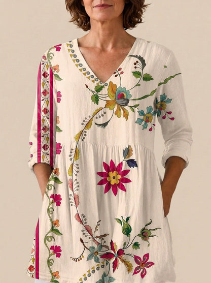 Mari - Blusa Larga con Estampado Llamativo