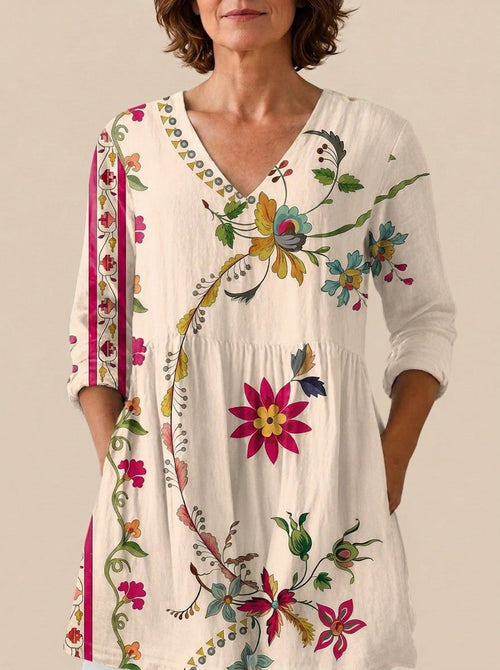 Mari - Blusa Larga con Estampado Llamativo