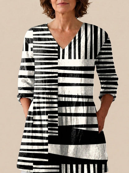Eva - Blusa Larga con Estampado Llamativo