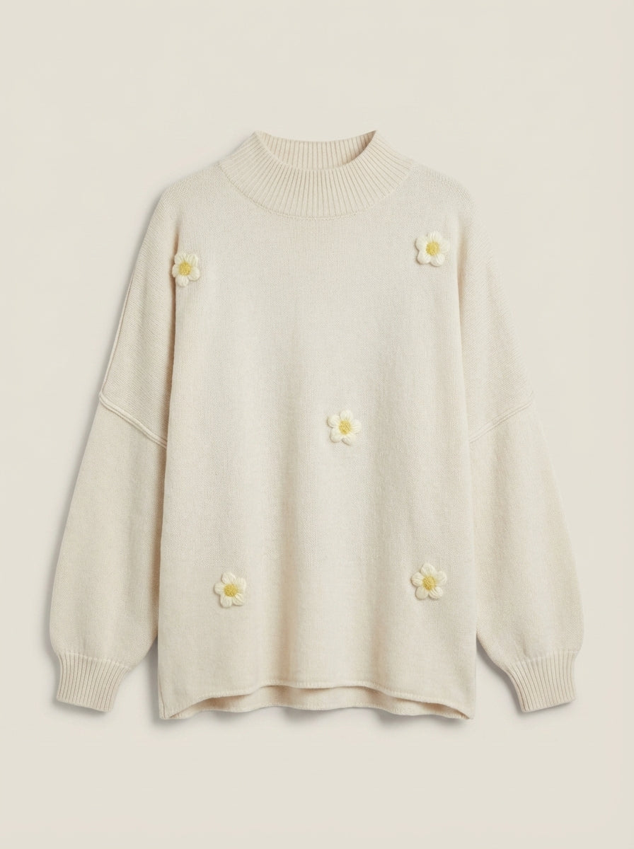 Luno - Sudadera Pullover con Flores