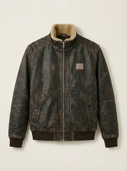 Riccardo - Chaqueta de Invierno Efecto Cuero