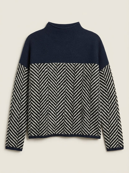 Nora - Jersey Elegante de Cuello Alto