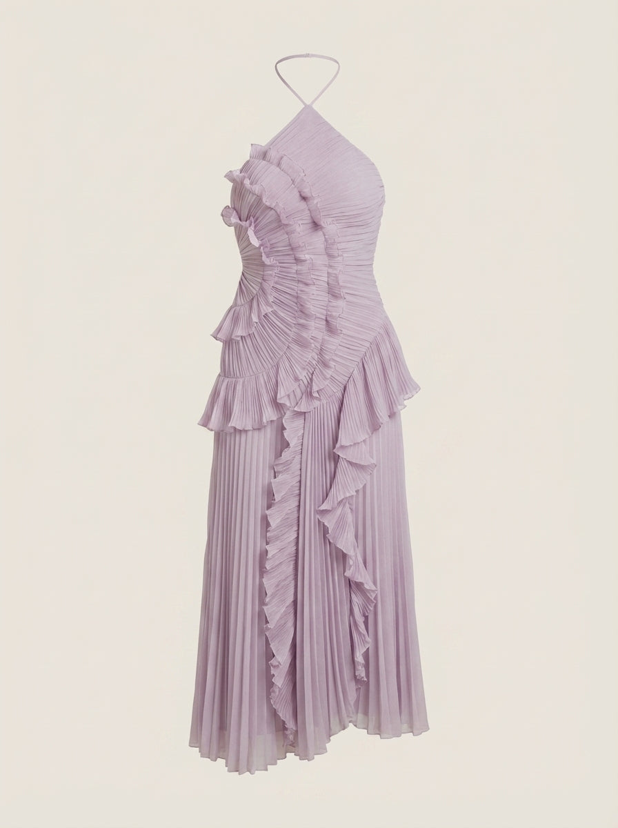 Rosé - Vestido Largo Plisado