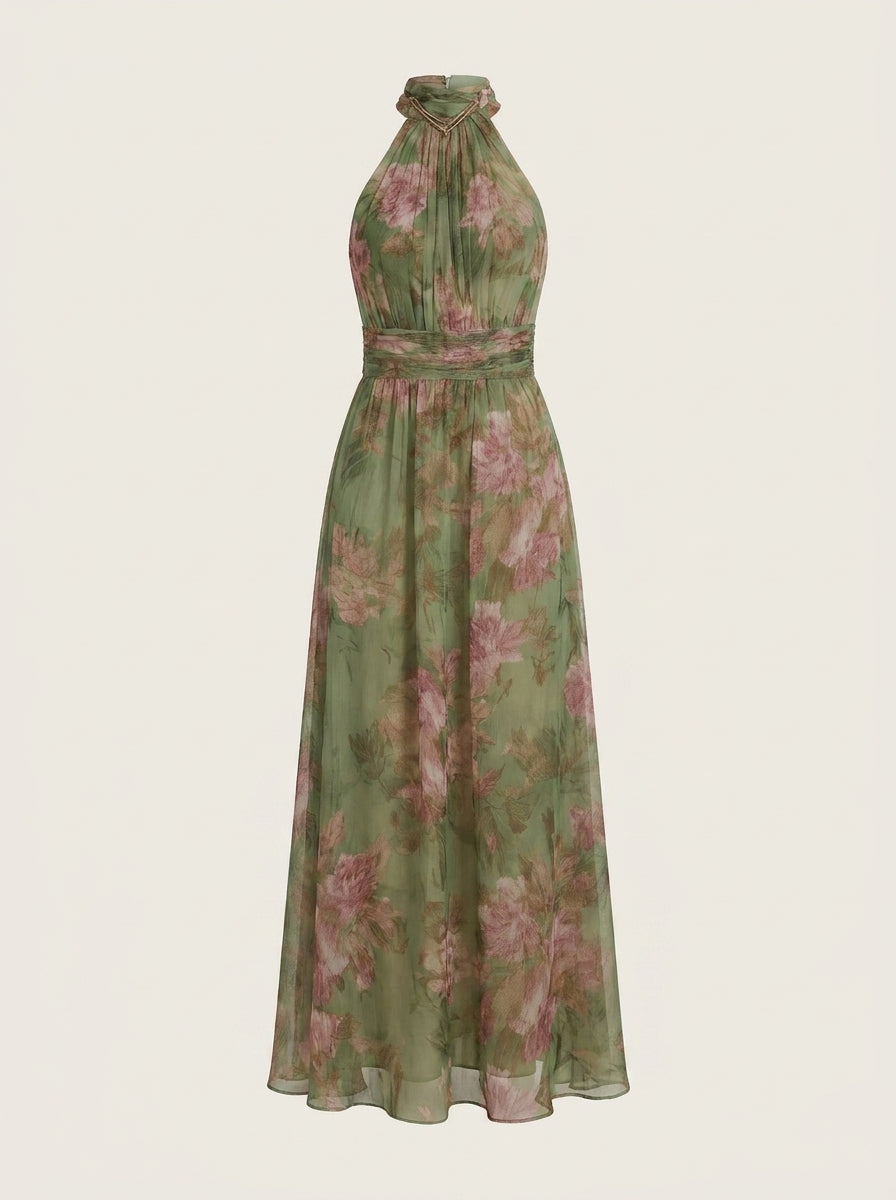 Sofía - Elegante Vestido de Verano con Estampado Floral
