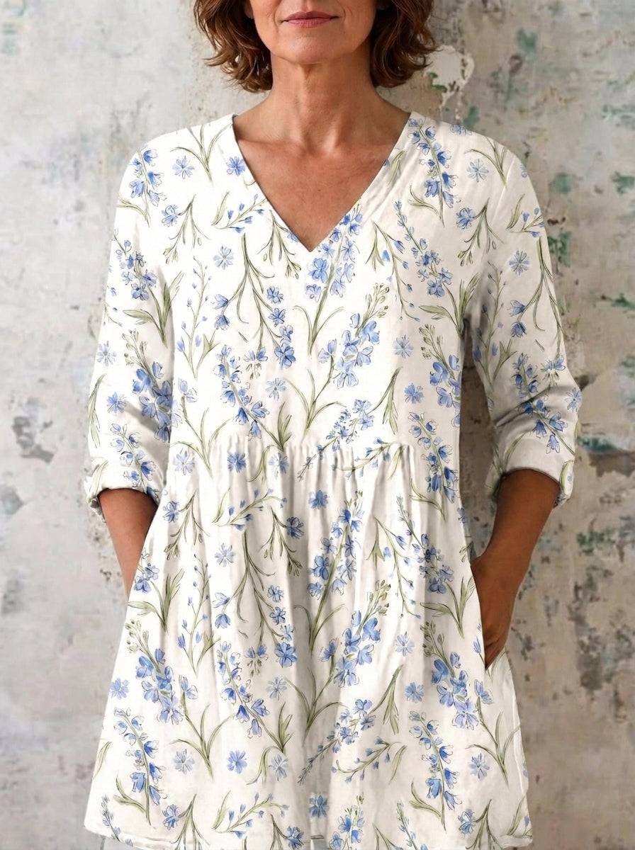 Marta - Blusa Larga con Estampado Llamativo