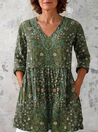Paqui - Blusa Larga con Estampado Llamativo