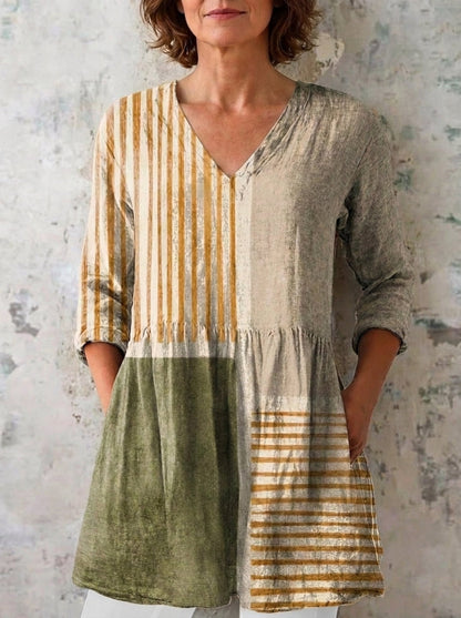 Isabel - Blusa Larga con Estampado Llamativo