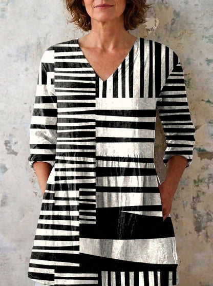 Eva - Blusa Larga con Estampado Llamativo
