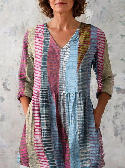 Raquel - Blusa Larga con Estampado Llamativo