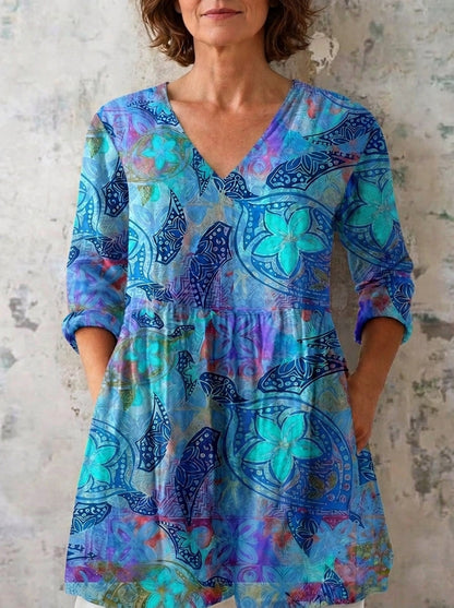 Sara - Blusa Larga con Estampado Llamativo