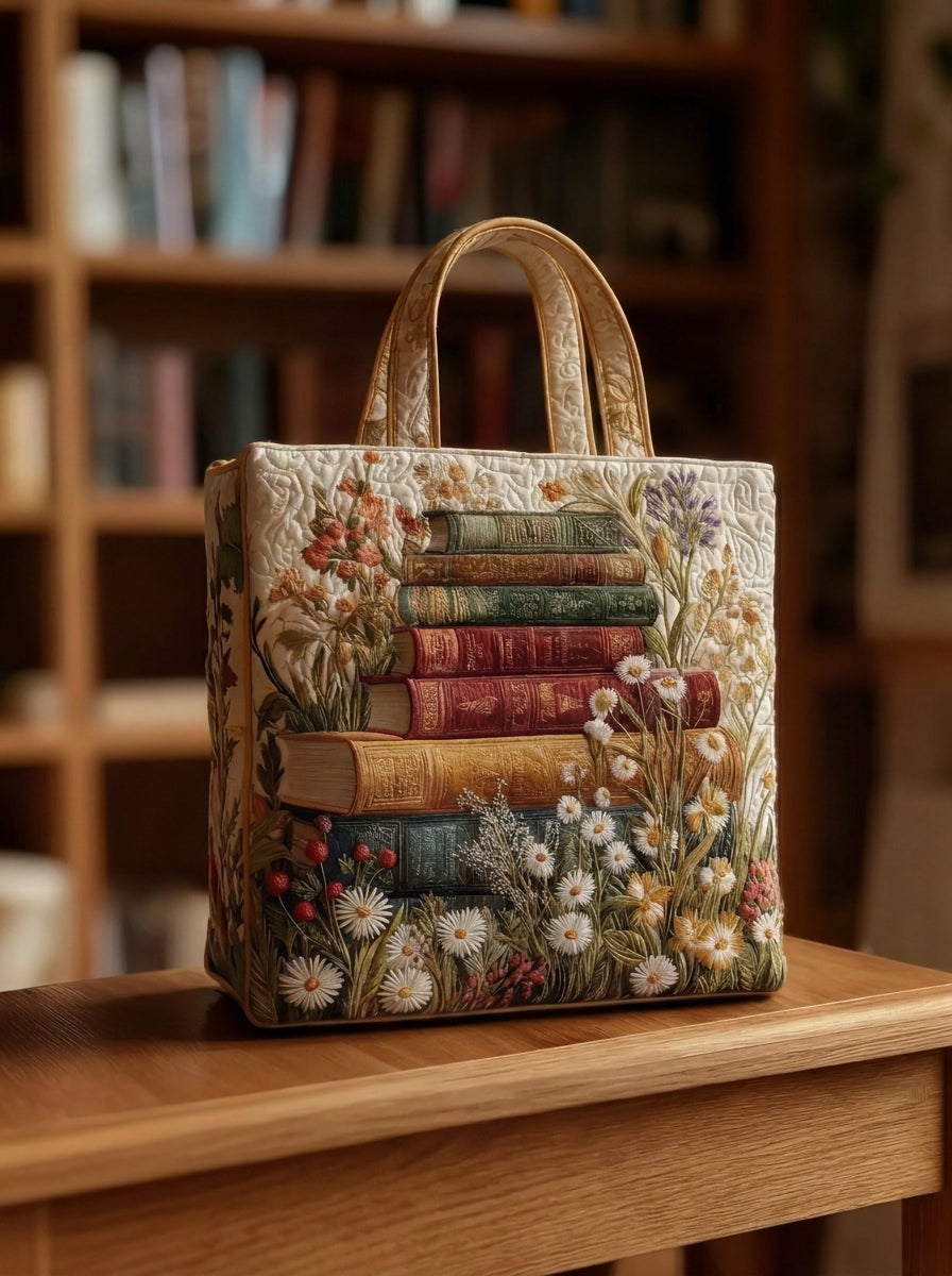 Bolso Artesanal Acolchado "Motivo Floral"