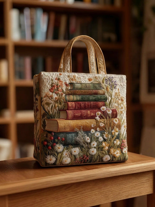 Bolso Artesanal Acolchado "Motivo Floral"