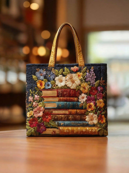 Bolso Artesanal Acolchado "Estampado Floral"