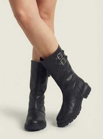 Olaya - Botas Cubiertas con Cremallera