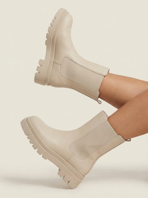 Chelsea - Botas Beige