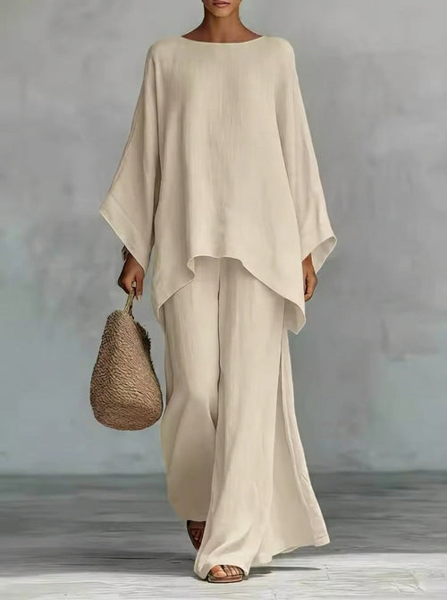 María - Conjunto de Lino Fresco y Elegante