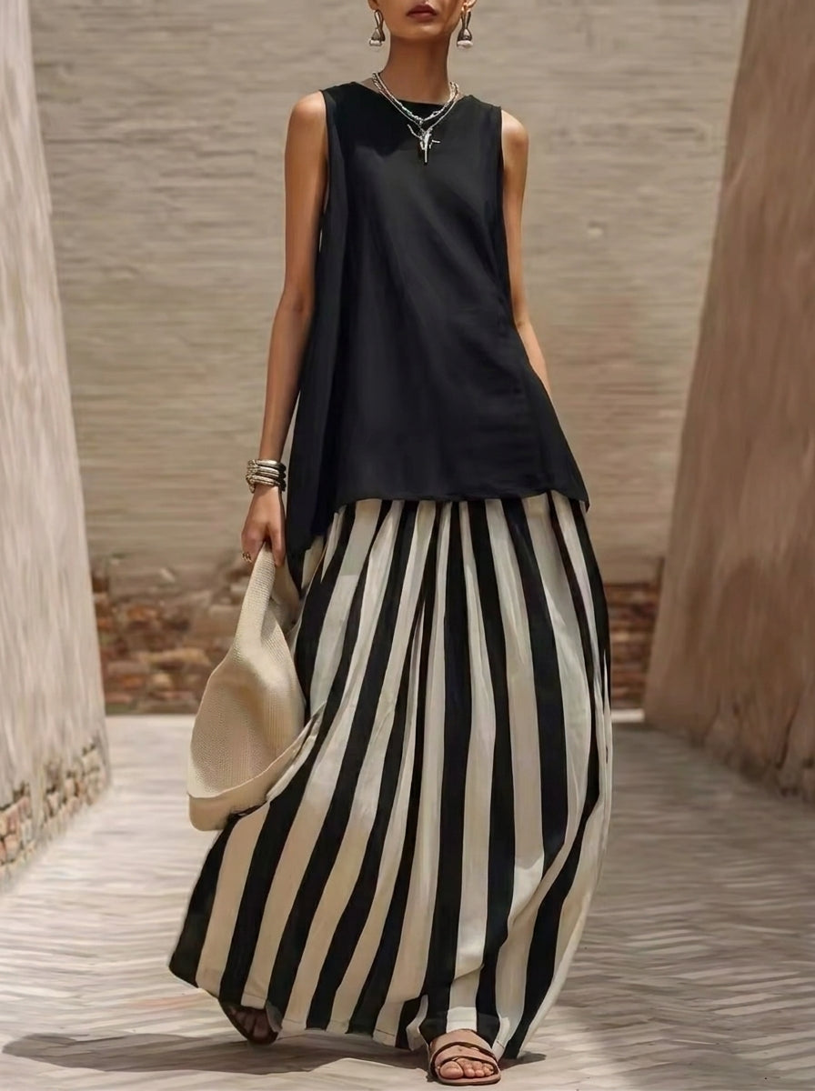 Marisa - Conjunto Elegante sin Mangas