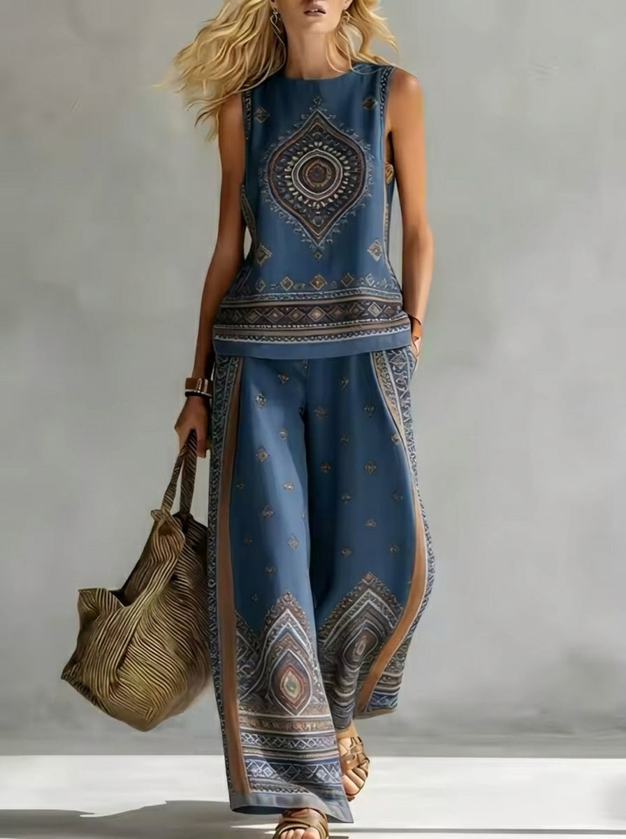 Nuria - Conjunto Elegante con Estampado