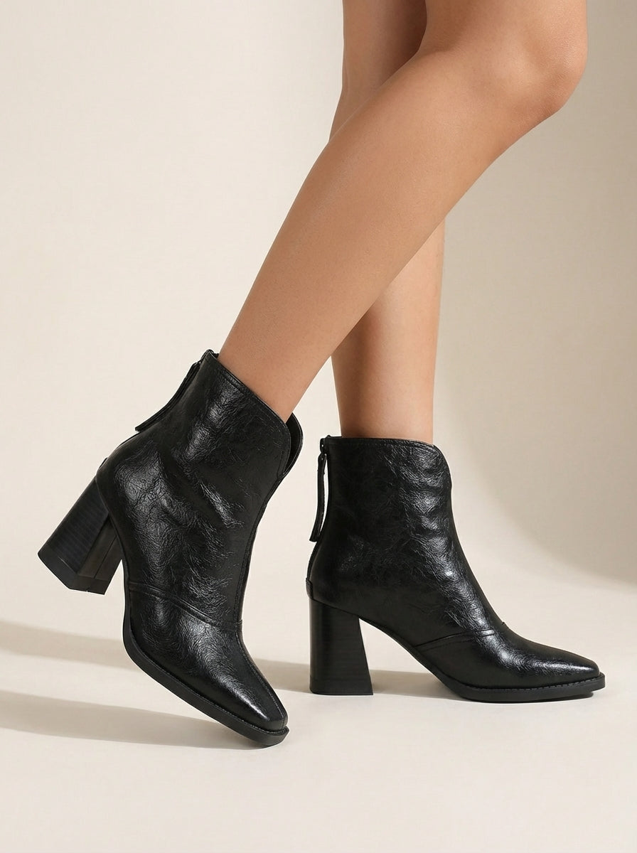 Claudia - Botines de Lujo con Tacón Medio