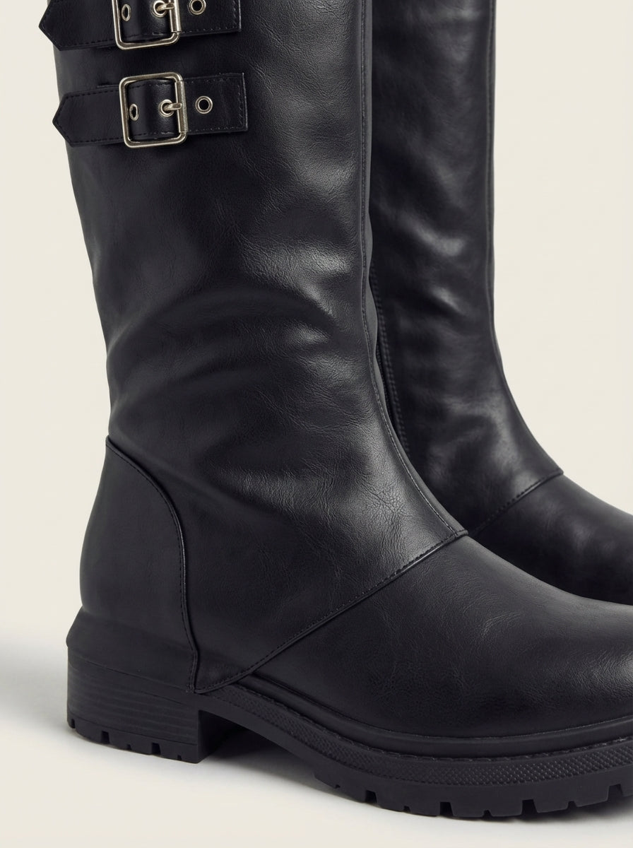 Olaya - Botas Cubiertas con Cremallera