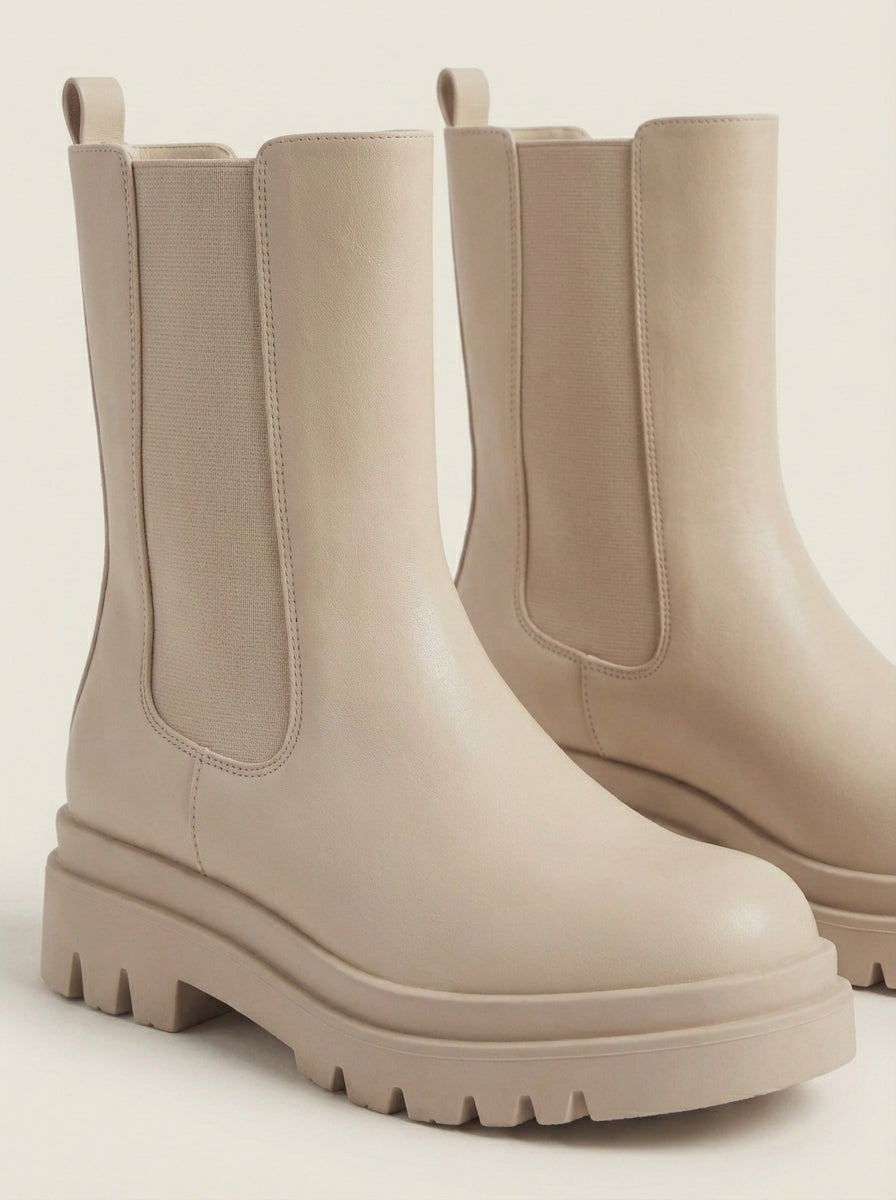 Chelsea - Botas Beige