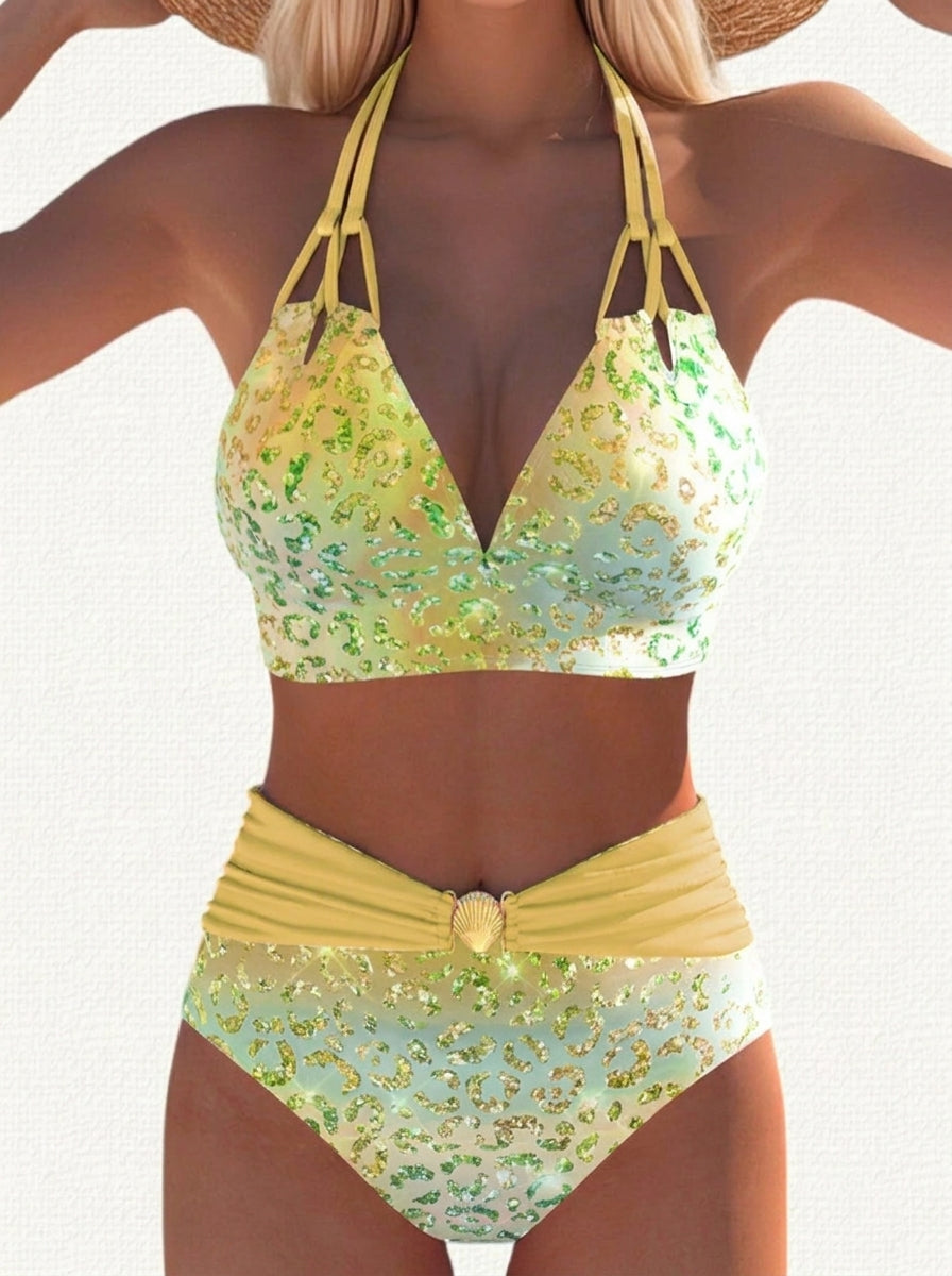 Gemma - Bikini con Estampado Leopardo
