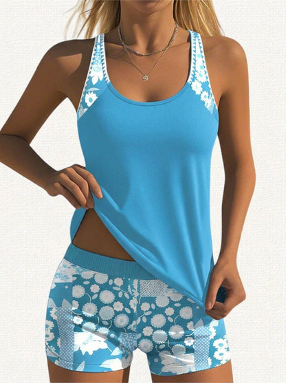 Sara - Bañador con Short Floral