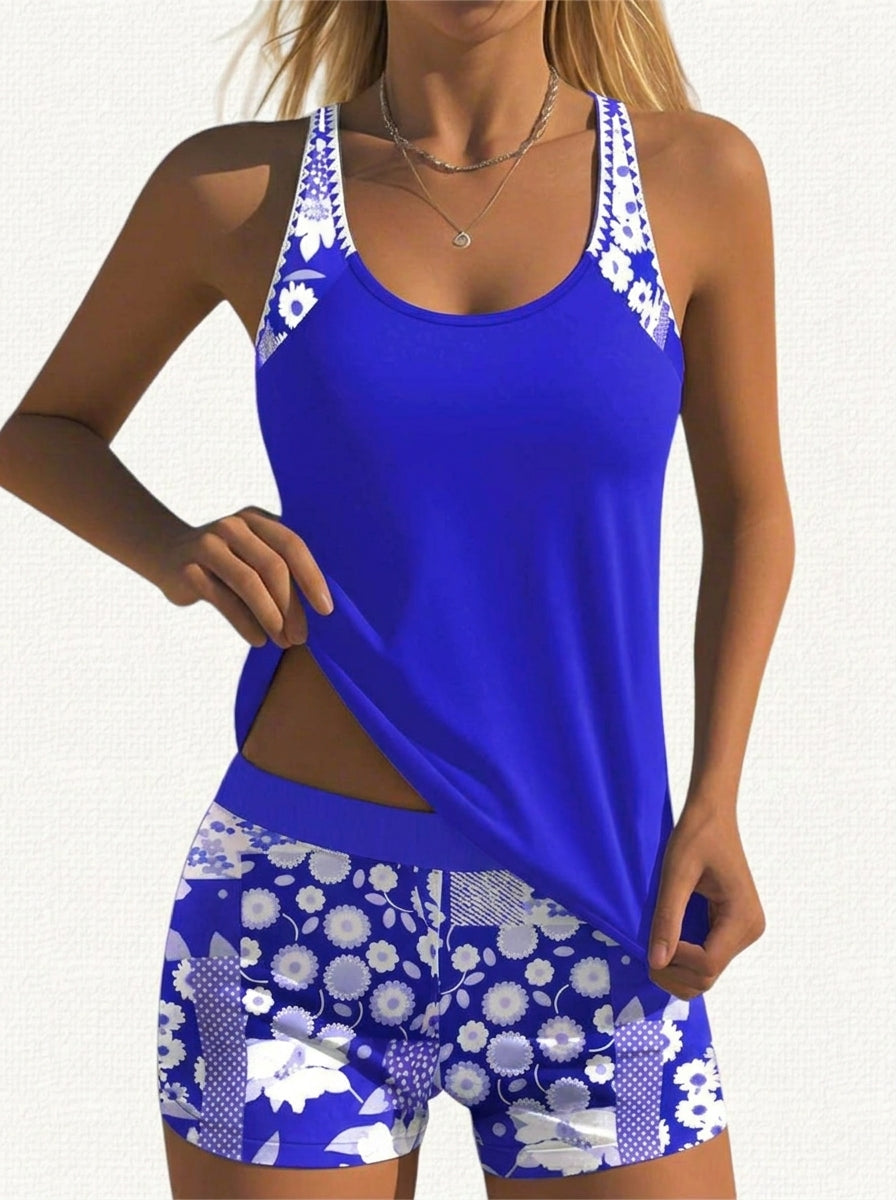 Sara - Bañador con Short Floral