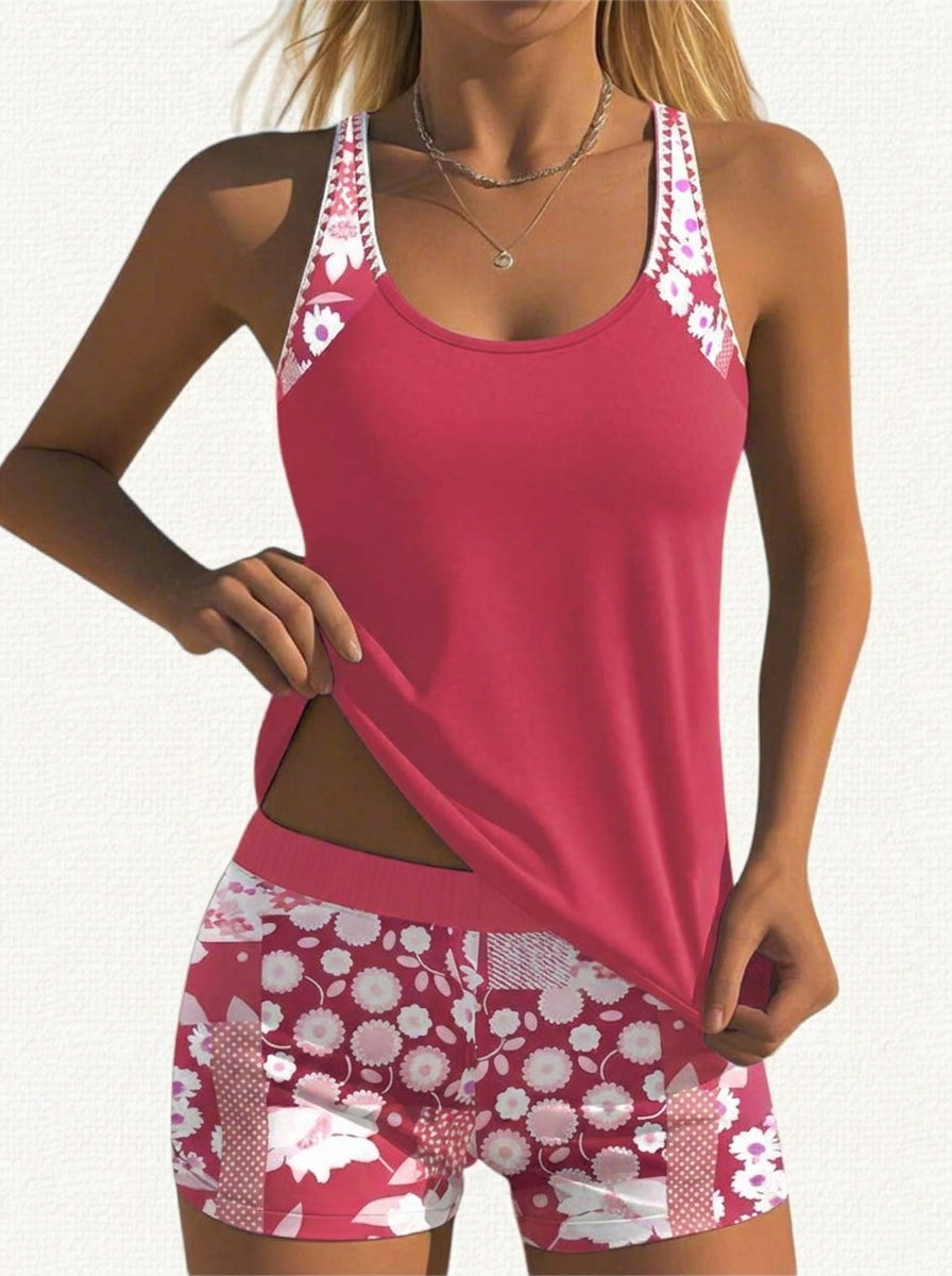 Sara - Bañador con Short Floral