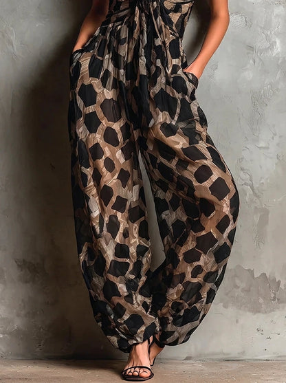 Irene - Mono con Estampado de Leopardo