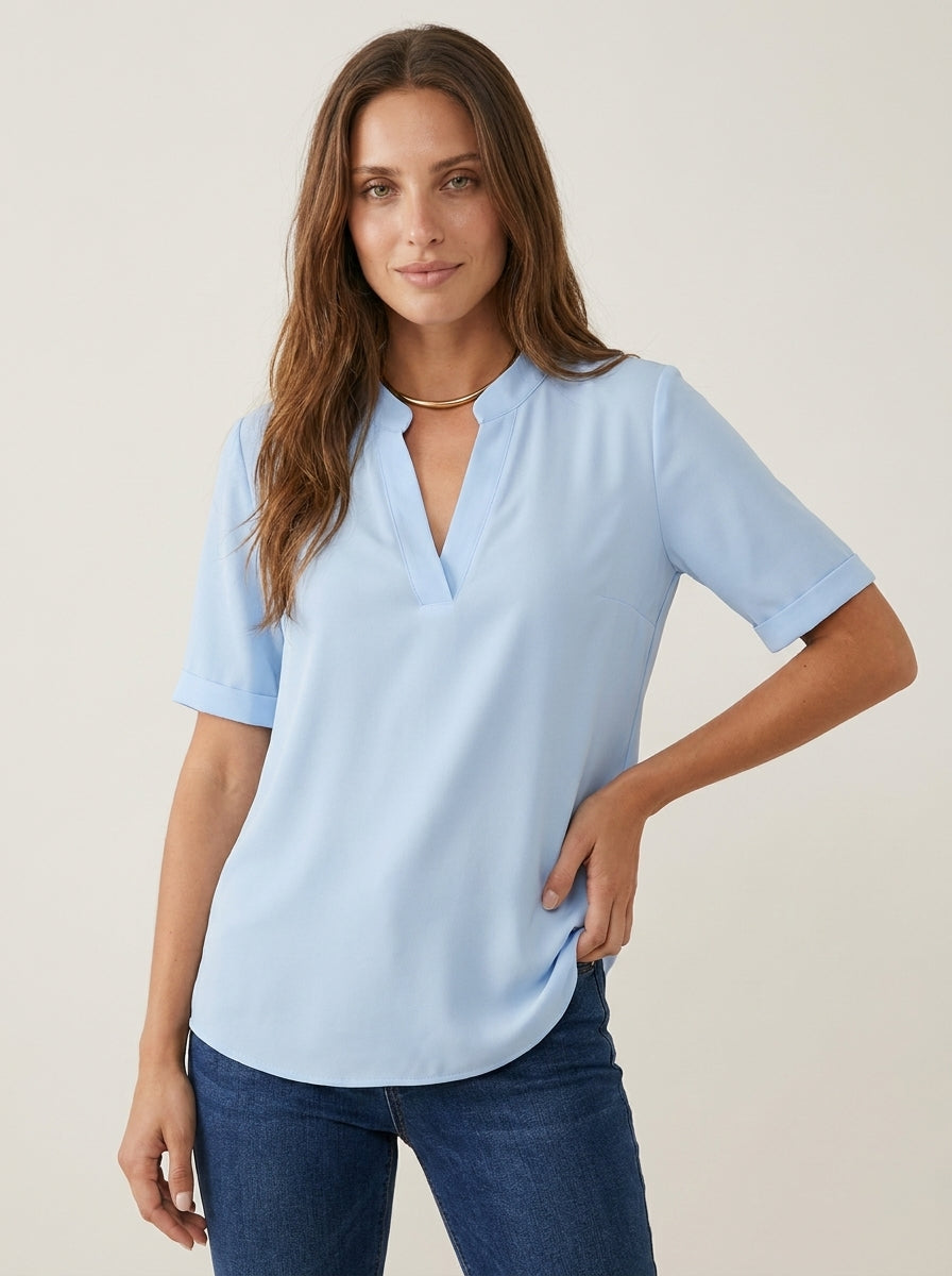 Raquel - Blusa Elegante con Cuello en V