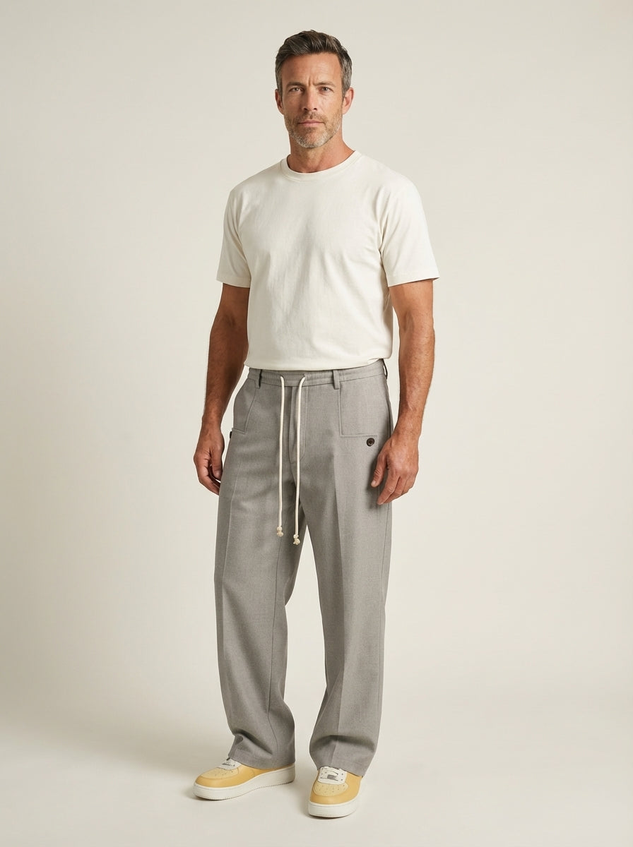 Marco - Pantalón Elegante con Cordón Ajustable